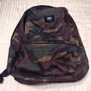 Vans camo backpack